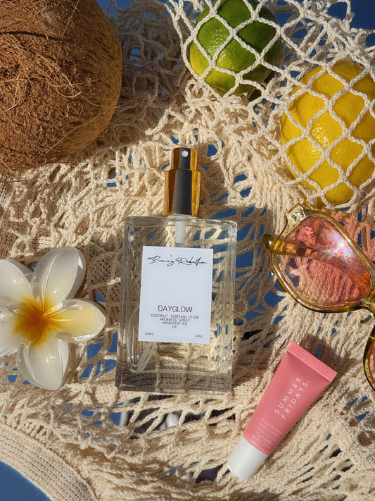 Dayglow summer flat lay by Burning Rebellion