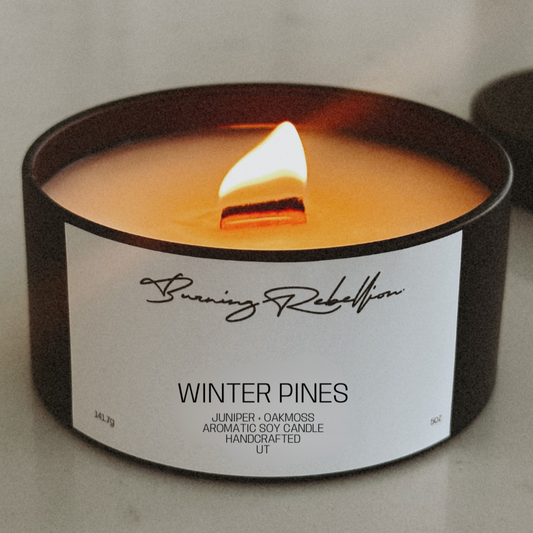 BURNING SOY WAX CANDLE