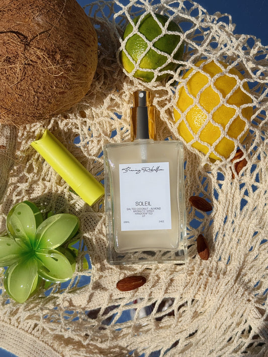soleil spray summer flat lay by burning rebellion
